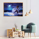 5D DIY Full Drill Diamond Painting Dancing with Water Cross Stitch Home Decor