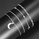 Jewelry Summer Beach Alloy Chain Moon Anklets Barefoot Anklet Foot Bracelet
