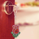 4pcs DIY Flowers Full Drill Special Shaped Diamond Painting Bag Keychain Jewelry