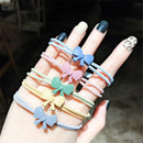Hair Accessories Random Color Women High Elastic Bow Hair Ring Hair Tie Rope