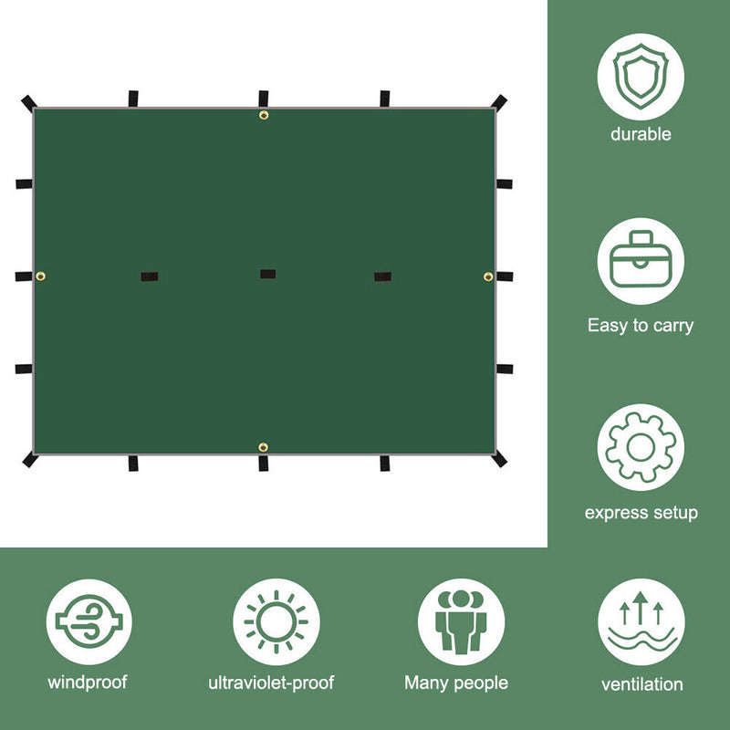 Multifunctional Sun Shade Sun Protection Awning Tent for Camping Picnic Barbecue