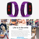 Fashion LED Watch Candy Color Silicone Wristband Sport Bracelet Digital Display