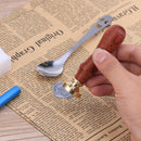 Ancient English Alphabet Letter Metal Seal Wax Stamps Sticks Candles Set (R