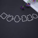 Silicone Stamp+Metal Cutting Dies Stencil Frame Scrapbook Christmas Xmas