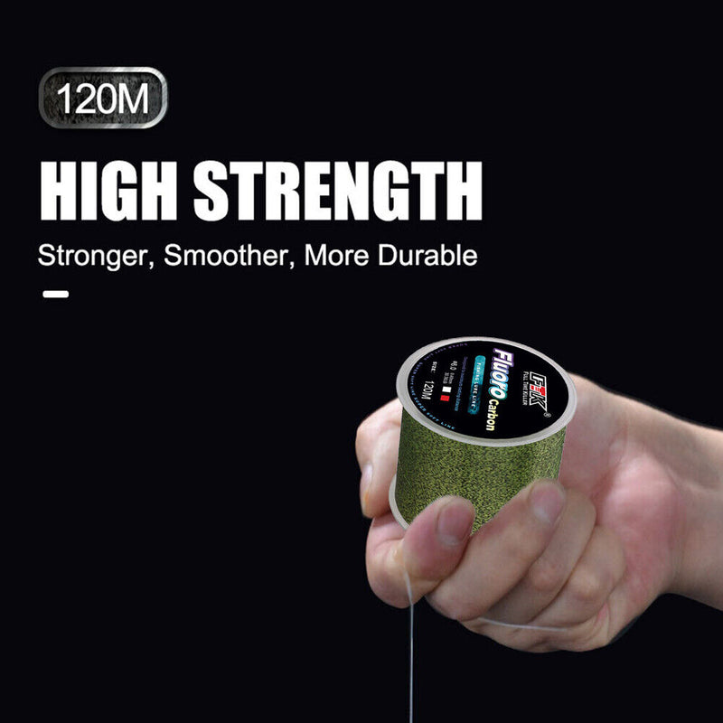 120m Speckle Nylon Fishing Line Wear Resistant Durable Multicolor Fishing Lur