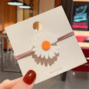 Women Simple Hair Accessories Hair Rope Little daisy Hair Ring High Elastic