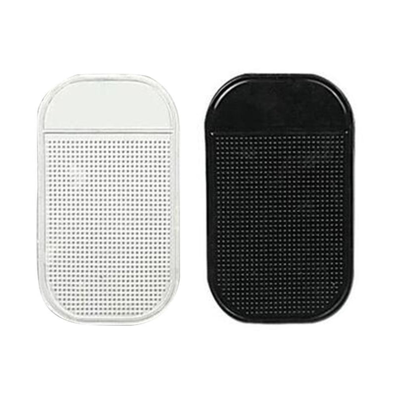 Car Dashboard Sticky Pad Anti Slip Cell Phone Key Holder Mat Black/White