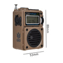 HRD-701 Portable Full-Band Digital Radio Subwoofer TF Card FM MW SW WB Receiver