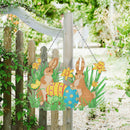 Easter Rabbit Eggs Ornament DIY Rhinestone Pendants Handcraft Hanging Decoration