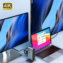 USB 3.0 PD 100W 4K HDMI Ethernet Adapter Type C HUB USB-C Splitter Dock Station