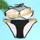 V5 Woman Sexy Bikini Set Push-Up Padded Bra Swimsuit Beachwear Suit (M)-723