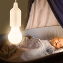 LED Pull Cord Bulbs Hanging Battery Powered Outdoor Decor Warm White Night Light