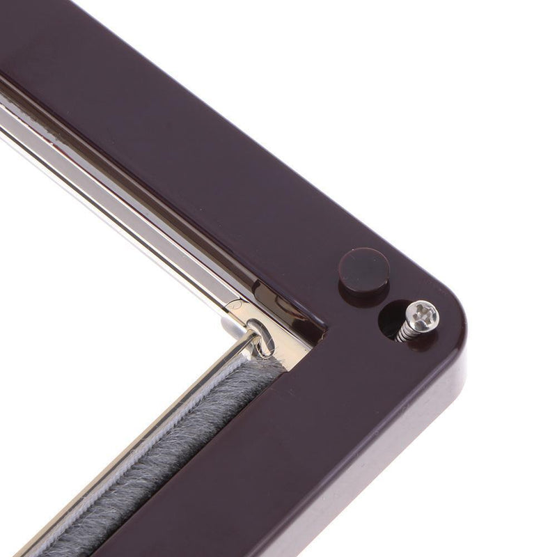 4 Way Lockable Dogs Cat Security Flap Door Kitten Puppy Pets Gate (Brown M)