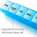 7 Days Weekly Medicine Box Non-toxic Pill Box Capsule Tablet Storage Holder