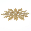 10cm Christmas Snowflake Sprinkles Ornaments Hanging Pendant for Xmas Tree 6pcs