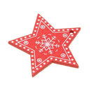 occasionitop décoration sapin de Noël, 5 cm, bois, à accrocher, 10 pièces g