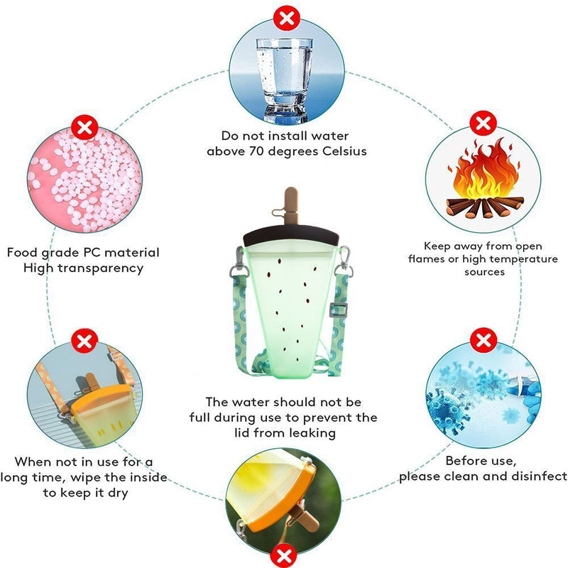 with Strap Popsicle Cups Water Bottle With Straw Juice Cup Drinking Cup