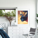 Frameless Painting By Numbers Angel with Wings DIY Handmade Drawing On Canvas