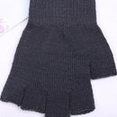 Winter Solid Knit Warm Mitten Gloves Finger Half Finger