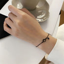 Fashion Black Gothic Punk Stars Planet Bracelet Adjustable