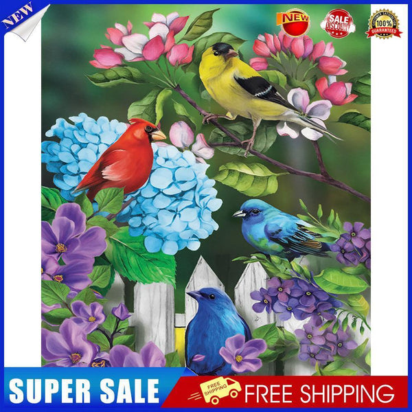 Flower Bird Oil Paint By Numbers DIY Handpainted on Canvas Wall Art (B1040)