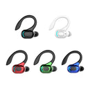 Waterproof Hanging Headphones Bluetooth-compatible Wireless Headset (Green)