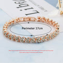 Women Tennis Bracelet Crystal Diamonds Hand Chain Gift Charm for Wedding Pa