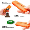 Flying Beer Drink Bottle Opener Cap Launcher Top Shooter Z0Q Gun H Ring K5 E6B4