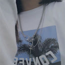 Party Jewelry Gothic Rock Hip Hop Punk Choker Pendant Chain Necklace Cross