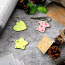 Sublimation Blank Keychain MDF Material Key Rings Present Blank Key chain