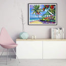 5D DIY Diamond Painting Kits Seaside House Full Square Drill Wall Decor Art S
