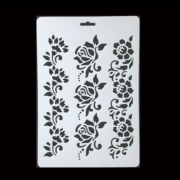 DIY Embossing Scrapbooking Layering Stencils Painting Paper Card Flower