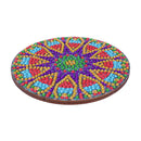 5D DIY Diamond Painting Mandala Wooden Round Coaster Cup Cushion (AA1058-3)