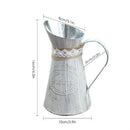 Decor Garden Iron Sheet Flower Bucket Embossed Wrought Watering Can Vases