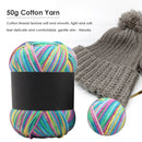 Gradient Color Milk Cotton Yarn Scarf Sweater Crochet Knitting Yarn (Q) Newly