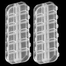 Storing Drug Pill Holder Nail Art Tips Storage Boxes Craft Organizer Small Case