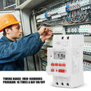 TM919B-4 30A Din Rail Weekly Programmable Digital Timer Relay Switch (12V) Newly