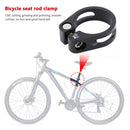 Mountain Bike Seatpost Clamp CNC Road Bicycle Seat Tube Clip (Black 31.8mm)