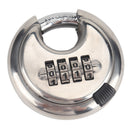 70mm 4 Digit Combination Padlock Stainless Steel Pendant Storage Scales