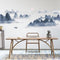Chinese Style Sunset Landscape Wall Stickers For Living Room Background Decor