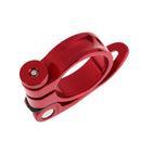 34.9mm MTB Bike Cycling Saddle Seat Post Clamp Quick Release QR Style Red Newly