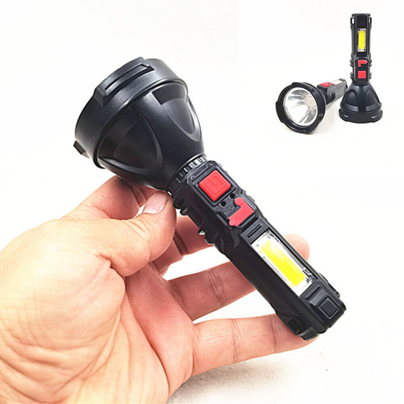 COB LED Powerful Working Torch Lamp Outdoor Fishing Camping Flashlight