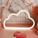 LED Cloud Neon Light Sign Night Lamp Wall Decorative Party Decor (White) Newly