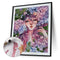 Oil Paint by Numbers Flower Girl Canvas Artwork Living Room Picture Decoratio