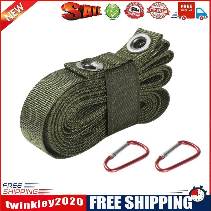 Tent Canopy Lanyard Clothesline Outdoor Camping Rope w/ Buckle (Army Green)