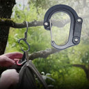 Molle Carabiner D Type Locking Ring Buckle Carabiner Keychain for Outdoor