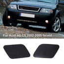 1 Pair Headlamp Headlamp Washer Cover ABS Black Cap Headlamp Auto Accessories