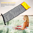 Floating Water Hammock Lounger Swimming Pool Chair Bed Net Cover (Yellow) Newly