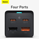 Baseus 65W GaN3 Pro Desktop Charger Power Strip Charging Station (Black) Newly