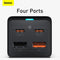 Baseus 65W GaN3 Pro Desktop Charger Power Strip Charging Station (Black) Newly